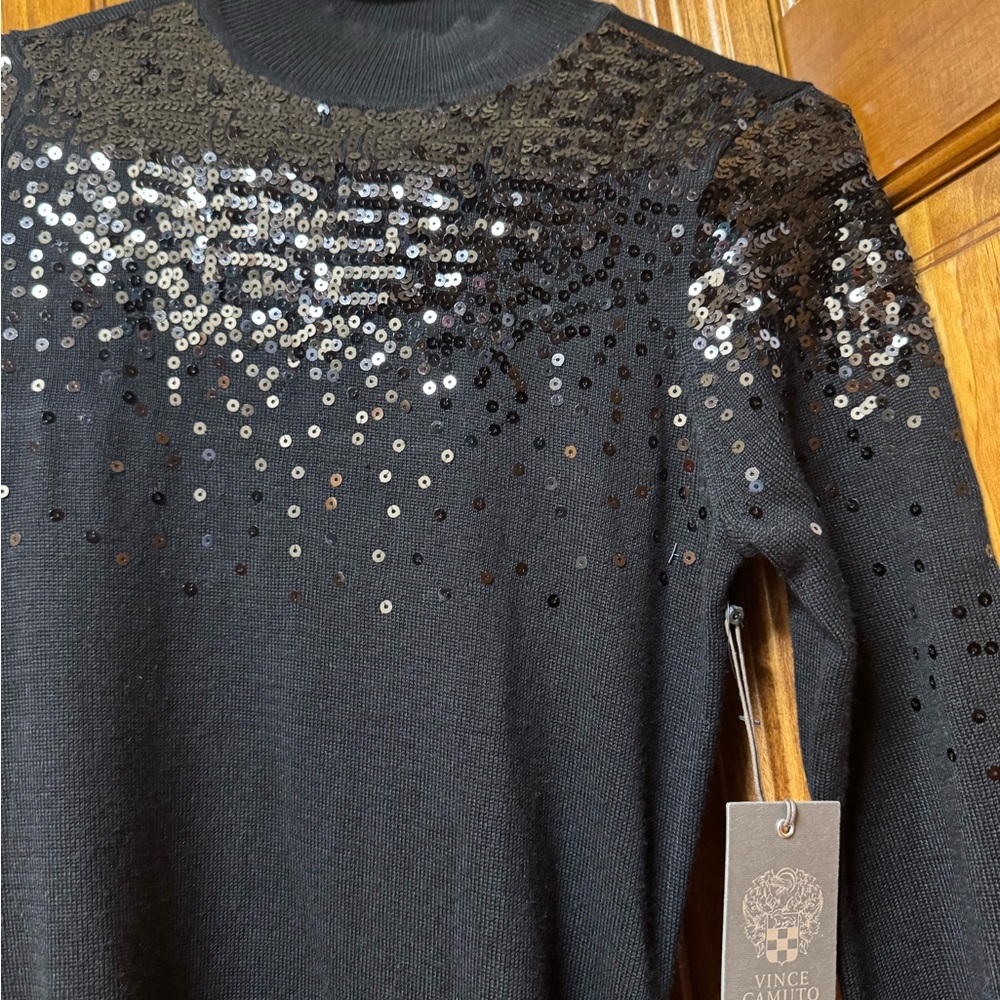Vince Camuto Black Knit Sweater
